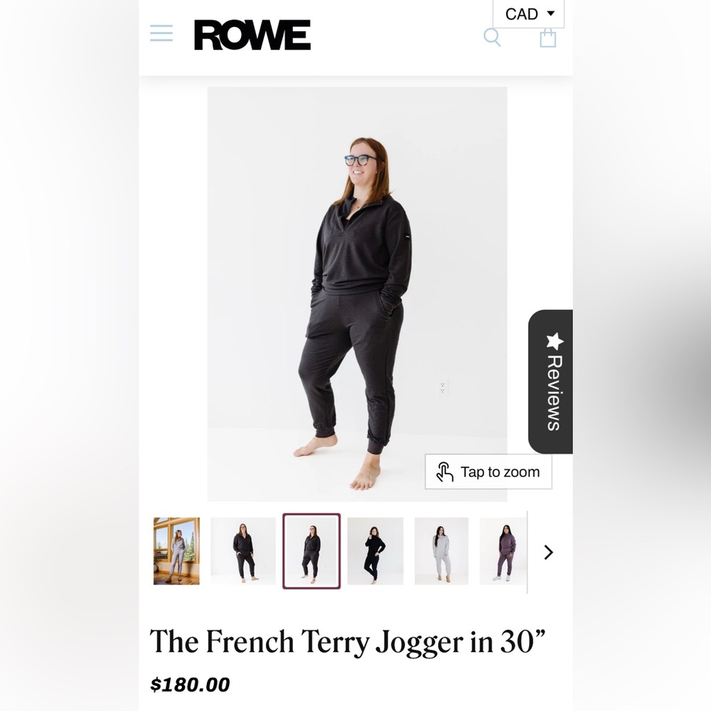 Rowe French Terry Joggers 30”
